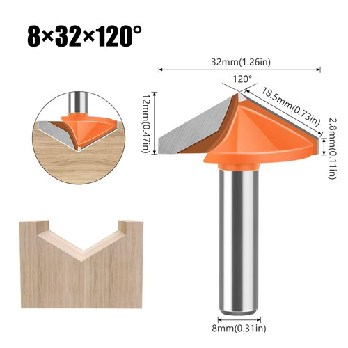 32mm 120 schaft 8mm hm - 120°, schaft=8mm